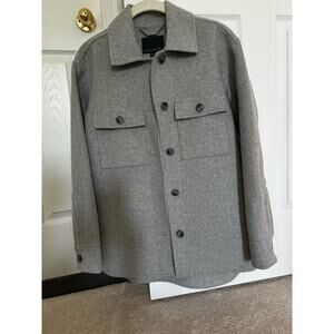Banana Republic XXS Grey Wool Shacket